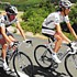 Andy und Frank Schleck während der 20. Etappe der Tour de France 2009